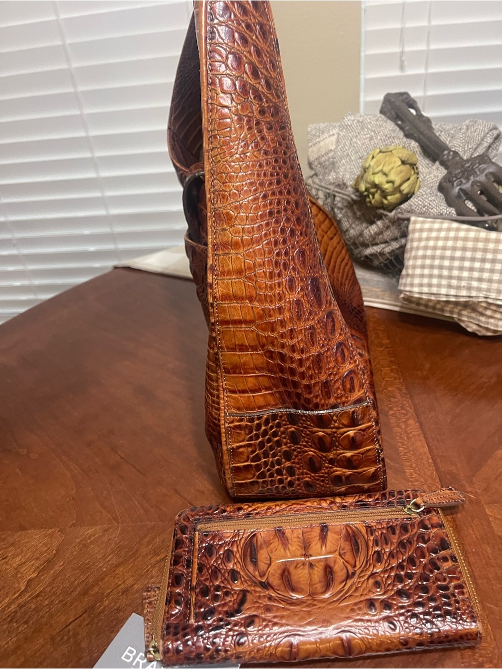 Brahmin Pecan shoulder bag & Wallet Set - Picture 9 of 16